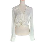 Urban Revivo Twist Front Overhead Blouse Size M Photo 2