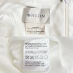 BHLDN Caron V-Neck Tulip Hem Crepe Dress in White size 4 Photo 5