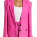 Farm Rio Linen blazer in peony size small Photo 2