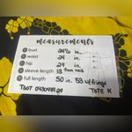 Long floral maxi coverup, tropical with‎ fringe Yellow Size undefined Photo 4