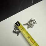 Bird / Hummingbird Birds & Blooms Signed Brooch Pin Lot Of 2 Pewter Tone Silver Photo 2