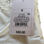 Auden Babydoll Dress Woven White Cotton Lace Lingerie Womens Small New With Tag Photo 6