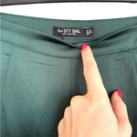 Nasty Gal NEW High Waist Green Satin Wide Leg Pants NWT Size 6 Photo 2