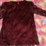 David Rose Vintage Burgundy 2 Piece Lace Suit with Skirt and Top Sz 16w Photo 0