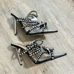 Ego Official NEW EGO black stud pointy toe Heels size 8.  Photo 6