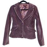 Vanity Jeans Vintage Velour Purple Blazer Photo 0