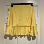 Anthropologie Maeve Butter Gold Yellow Ruffle Flowy Side Tie Mini Skirt Photo 5
