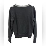 J.Crew Varsity Colorblock Sweatshirt Black Medium Crewneck Pullover Photo 7