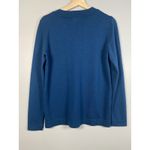 Orvis Teal Merino Wool V Neck Pullover Long Sleeve Sweater Women's Size S Preppy Photo 2