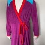 Vintage 70s Mr. Jac Jr. Nightgown & Robe Set Purple Photo 0