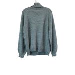 Zenana Balloon Sleeve Melange Turtleneck Sweater Womens Size Medium Warm Cozy Photo 7