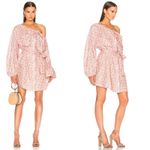 Zimmermann  sunny skater linen shirt dress pink floral Sz Small coastal festival Photo 12