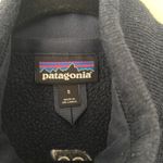 Patagonia Dark Blue Sleeveless Fleece Vest company logo embroidered Size S Photo 2