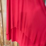 Chico's NWT Chico’s Joey Solid Hi-Lo Skirt in Saucy Red - Sz 1 (M / 8) 💕🎀 Photo 2