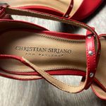 Christian Siriano Red Strappy Heels Size 9 Photo 3