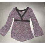 Esprit  Y2K 4 sheer Babydoll top floral romantic cottage coquette bella swan Photo 2