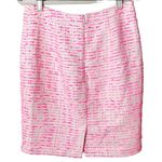 Halogen  Pink Eyelash Tweed Zip Pocket Pencil Skirt 8 Photo 4