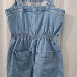 Madewell Denim Jumpsuit Smock - Waist Size XL Photo 10