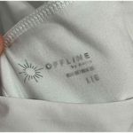 Aerie OFFLINE BY  Tennis Dress White Sleeveless Ruffle Hem LARGE Soft Support Photo 10