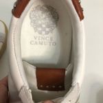 Vince Camuto Milzy women’s size 5.5 silver stud sneakers white brown Photo 9