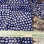 Osei Duro Drop Waist Mature Dress in Weekly Rhythm Size Small Blue Photo 6