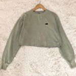 Brandy Melville pastel green bear Erica cropped sweatshirt Photo 0