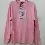 Teddy Fresh  x Trixi Mattel Long‎ Sleeve Polaroid T-shirt Pink Size Large NWT Photo 0