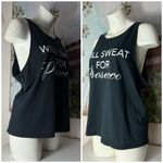 Workout Black “Will Sweat For Prosecco” Graphic Tank Top Women’s Size XL 14 Photo 4