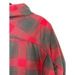 Cabela's Red Grey Plaid Coat Womens Size XL Wool Primaloft Full Zip Fleece Lined Photo 3