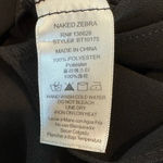 Naked Zebra Naked Zebra Women’s Frill Blouse with Knotted Straps in Black Size Medium Photo 5