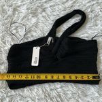 Glam  Women’s black one shoulder cropped top size Large Photo 5