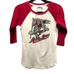 Disney  Parks Mickey Mouse Baseball Flag Runner Cheerleader Shirt Size Large Photo 0