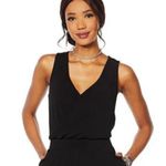 G BY Giuliana Black Knit Jumpsuit Sleeveless Dressy Party Size L Size L Photo 1