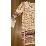 Velzera  Boho Lace Detail Bell Cuff Tie Top Mini Dress Small Cottagecore Festival Photo 7