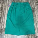 Plaza South Petites Green Beaded Evening Church Skirt Size 8 Photo 3