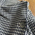 A. IDA Italy Waterfall Sweater Cape Size Small Navy Grey Wool Blend Blue Photo 4