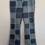 Zana Di Y2K  Jeans Low Rise Patchwork Wide Leg Jeans in Blue 7 Photo 0