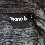 Mono B Charcoal Gray Pullover Hoodie Size Large Dark Gray Activewear Top Photo 5