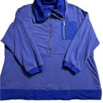 FREE PEOPLE Movement Venture Pullover Heavy Sweatshirt; blue; size Large Blue Photo 3