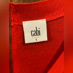 CAbi  3155 Red Cardigan Cobblestone Size Small Photo 2