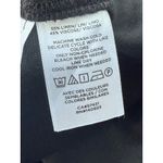 Loft ER  Linen Blend Shorts Pleated High Waist Career Casual‎ Black Size 10 Photo 3