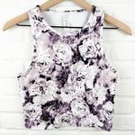 Balance Collection Mia crop tank Purple Roses sport top Size Small Photo 0
