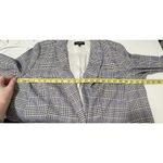 Talbots  Plus Women’s Blazer Gray,black White Blue Houndstooth Career Size 14 Photo 6