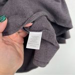 Garnet Hill  3/4 Sleeve Tiered Ruffle Blouse Gray‎ Sz S Photo 4