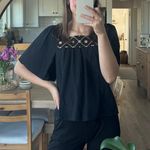 Madewell Black Blouse Photo 3