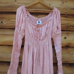 NWT Sleeper Juliette Shirred Asymmetric Dress in Pink Size M Photo 5