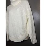 Ardene Sweater Womens Small White Turtleneck Chunky Knit Cozy Ribbed Pullover Photo 2