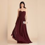 Birdy Grey  Grace Convertible Chiffon Dress In Cabernet Photo 10