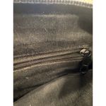 Vintage Black Patent Leather Shoulder Bag Purse Flap Gold Buckle Genesis Photo 5