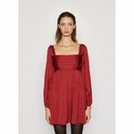 Abercrombie & Fitch  Emerson Satin Long-Sleeve Mini Dress Photo 2